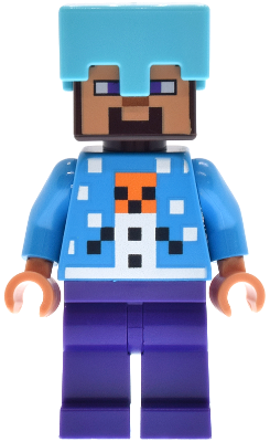 Steve - Holiday Snow Golem Sweater, Medium Azure Helmet (min237)