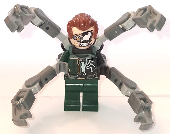 Dr. Octopus (Otto Octavius) / Doc Ock - Dark Green Suit Half Venomized, 4 Mechanical Arms (sh0946)