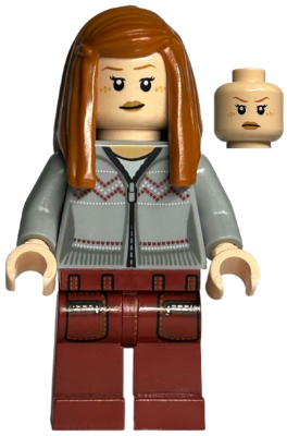 Ginny Weasley - Light Bluish Gray Knitwear, Dark Red Legs with Pockets Pattern (hp090)