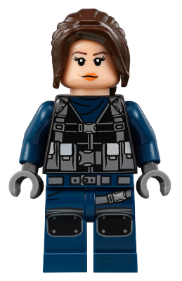 ACU Guard - Female, Dark Brown Hair, Light Nougat Head (jw034)