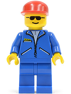 Jacket Blue - Blue Legs, Red Cap, Sunglasses (jbl001)