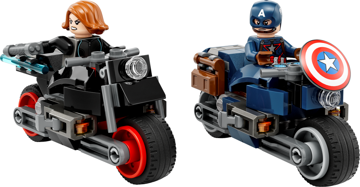 76260 Black Widow & Captain America Motorcycles (Used) LEGO Super Heroes