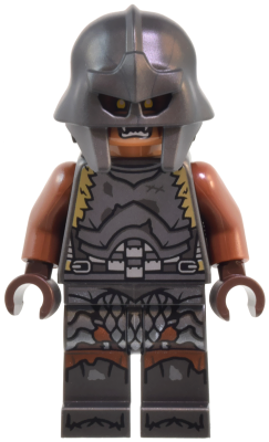 Orc - Medium Nougat Head, Pearl Dark Gray Armor and Helmet (lor134)