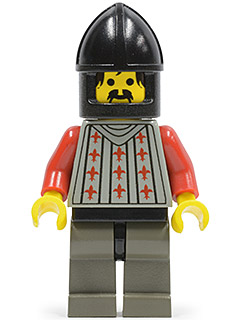 Fright Knights - Knight 2, Black Chin-Guard (cas027)