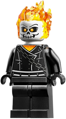 Ghost Rider, Johnathon 'Johnny' Blaze - White Head, Belt with Spikes (sh0861)