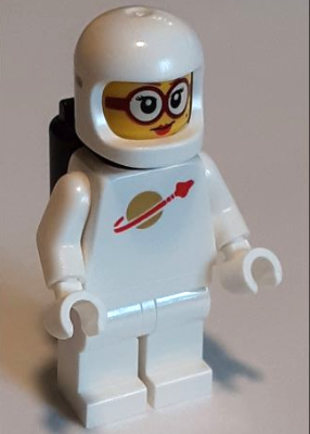 Classic Space - White with Black Air Tanks, Female, Glasses (sp144)