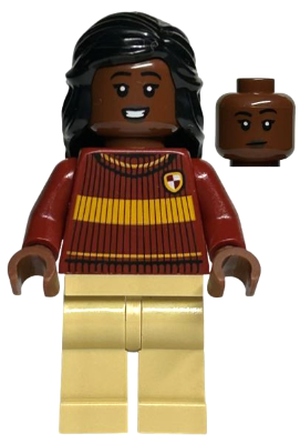 Angelina Johnson - Dark Red Gryffindor Quidditch Sweater, Tan Legs (hp397)