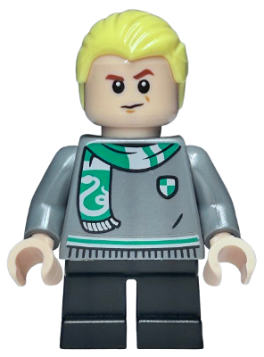 Draco Malfoy - Slytherin Sweater and Scarf, Black Short Legs (hp520)