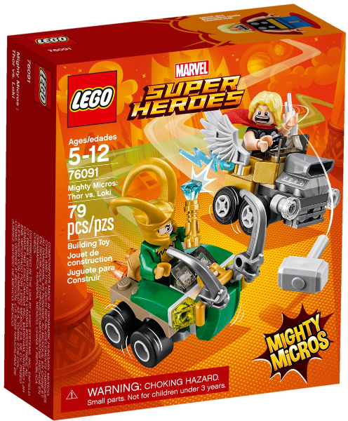 76091 Mighty Micros: Thor vs. Loki (Retired) LEGO Super Heroes