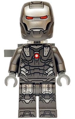 War Machine - Pearl Dark Gray and Silver Armor with Neck Bracket, Ingot and Plate with Clip (sh0987)