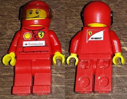 F1 Ferrari Pit Crew Tire Carrier - with Torso Stickers (rac052s)