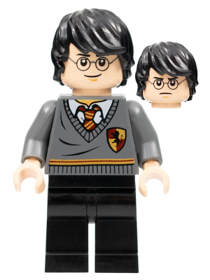 Harry Potter - Gryffindor Stripe and Shield Torso, Black Legs, Tousled Hair (dim036)