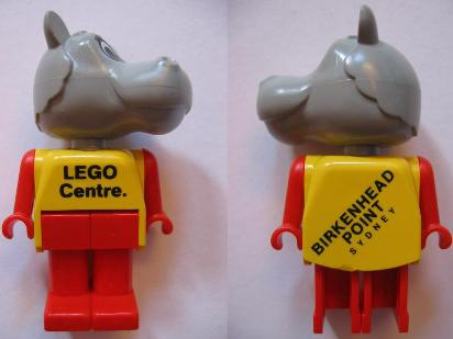Fabuland Hippo - LEGO Centre / Birkenhead Point Sydney Pattern (fab001BHP)