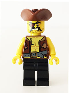 Pirate 4 - Vest and Anchor, Eye Patch (pi162)