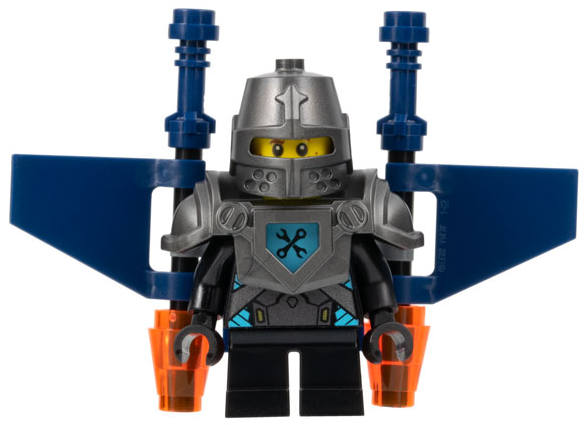 Robin Underwood - Pearl Dark Gray Helmet and Armor, Black Short Legs, Jet Pack (nex085)