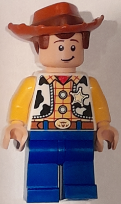 Woody - Plain Legs, Medium Nougat Chin Dimple, Sheriff Star Badge (dis189)