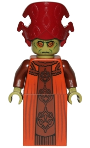 Nute Gunray - Dark Orange Robe, Dark Red Headgear (sw0363)