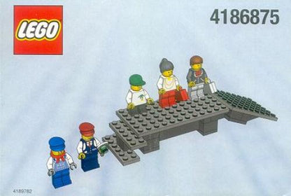 4186875 9V Platform and Mini-Figures (Used) LEGO Trains