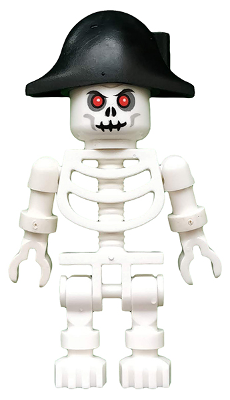 Skeleton with Fantasy Era Skull, Bicorne Hat (gen026)