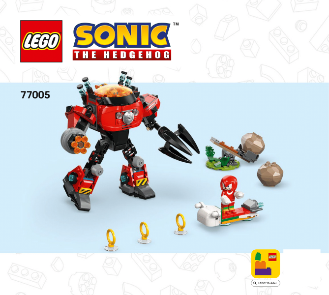 77005 Knuckles vs. Dr. Eggman Egg Crusher Mech (Used) LEGO Sonic