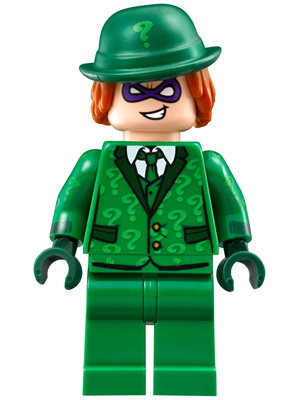 The Riddler - Suit and Tie, Hat with Hair (sh0334)
