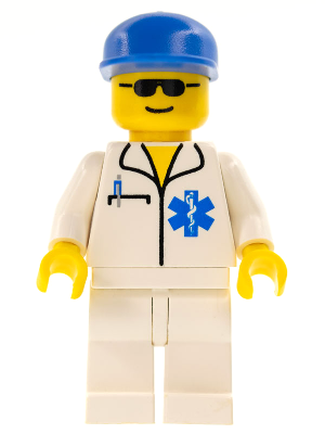 Doctor - EMT Star of Life, White Legs, Blue Cap (soc057)