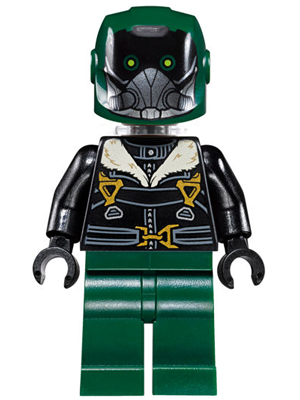 Vulture - Dark Green Flight Suit, Black Bomber Jacket (sh0403)