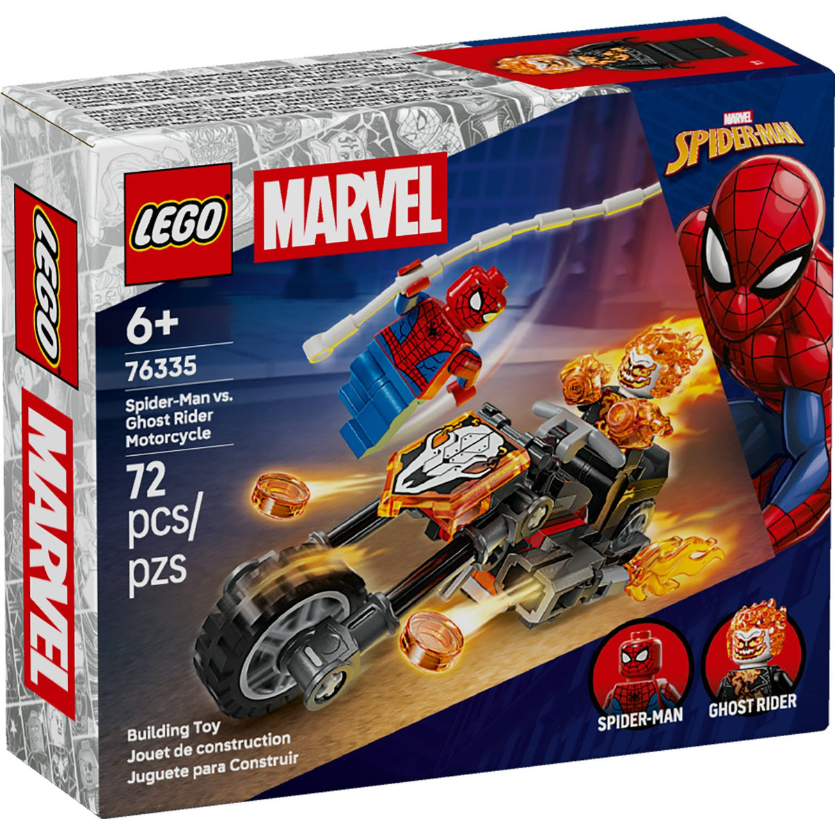 76335 Spider-Man vs. Ghost Rider Motorcycle (Retired) LEGO Super Heroes