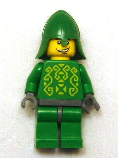 Knights Kingdom II - Rascus without Armor, Printed Torso, Green Neck-Protector (cas324)
