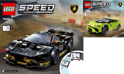 76899 Lamborghini Urus ST-X & Lamborghini Huracan Super Trofeo EVO (Certified) LEGO Speed Champions