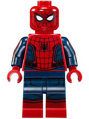 Spider-Man - Black Web Pattern, Red Torso Small Vest, Red Boots (sh0420)
