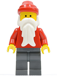 Santa, Dark Bluish Gray Legs (hol003)
