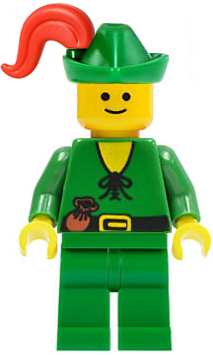 Forestman - Pouch, Green Hat, Red Plume (cas126)