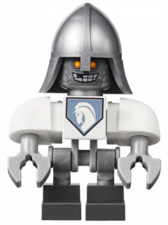 Lance Bot - White Shoulders, Flat Silver Helmet (nex002)