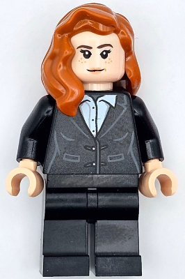 Pepper Potts - Black Suit, Dark Orange Hair over Shoulder (sh0926)