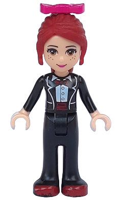 Friends Mia - Black Trousers, Black Formal Jacket with Bow Tie (frnd0041)