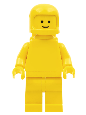 Classic Space - Yellow with Air Tanks, Torso Plain (sp131)