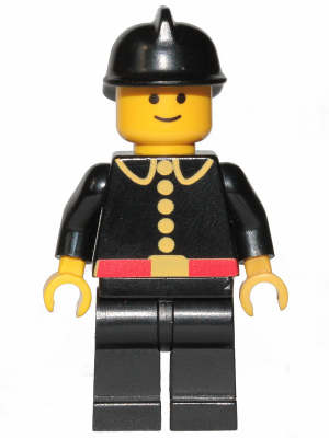 Fire - Classic, Black Fire Helmet (firec004)