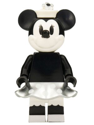 Minnie Mouse - Vintage, Metallic Silver Skirt (idea050)