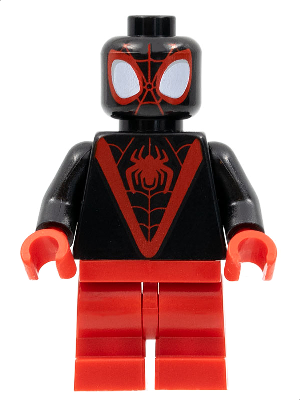 Spider-Man (Miles 'Spin' Morales) - Red Medium Legs, Red Spider Logo (sh0800)