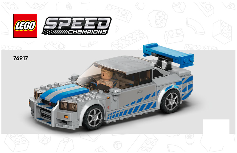 76917 2 Fast 2 Furious Nissan Skyline GT-R (R34) (Certified) LEGO Speed Champions