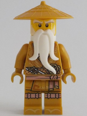 Wu Sensei - Pearl Gold Robe, White Beard (njo0731)
