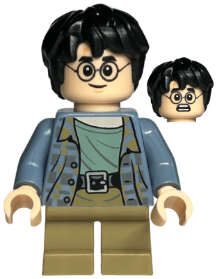 Harry Potter - Sand Blue Jacket, Dark Tan Short Legs, Grin / Scared (hp316)