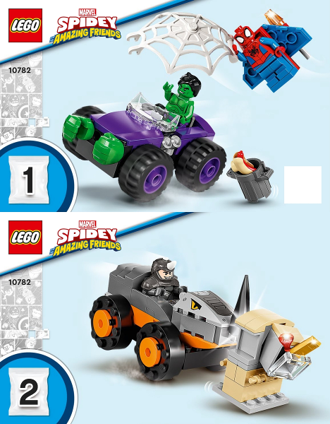 10782 Hulk vs. Rhino Truck Showdown (Used) LEGO Super Heroes