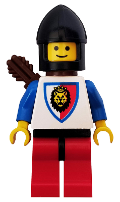 Royal Knights - Knight 1, Black Chin-Guard, with Quiver (cas239)