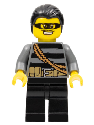 Police - City Burglar, Black Hair, Mask (cty0363)