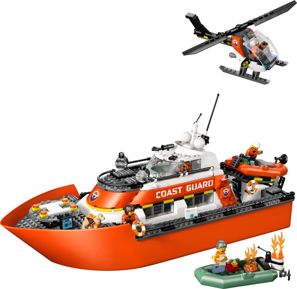 60504 Coast Guard Rescue Boat (Certified) LEGO City