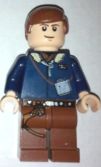 Han Solo - Light Nougat, Reddish Brown Legs with Holster (2010) (sw0088a)