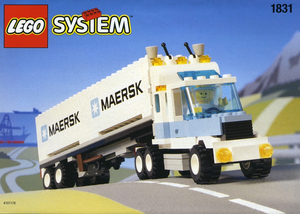 1831 Maersk Line Container Lorry (Used) LEGO Town