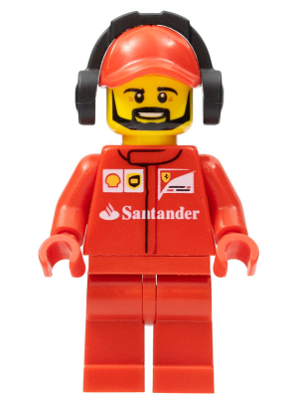 Scuderia Ferrari Team Crew Member - Male, Beard (sc016)